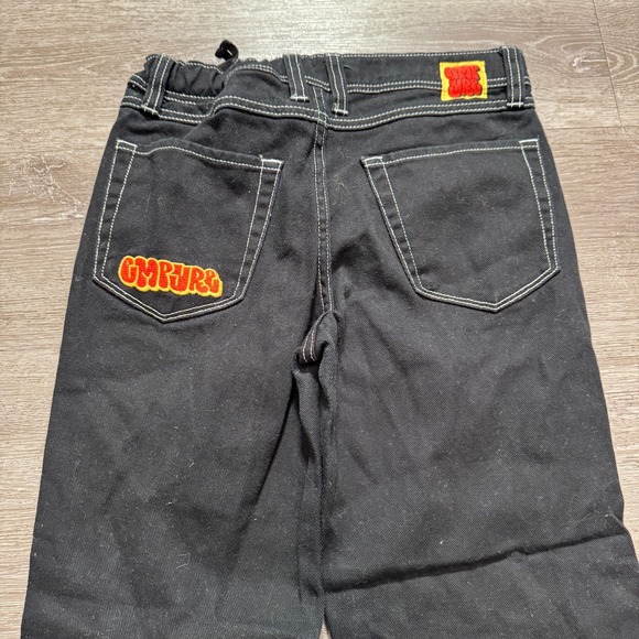 Empyre Jeans Womens 27 Black Denim Relaxed Fit Straight Leg Y2K Street 27x27 - Picture 1 of 14